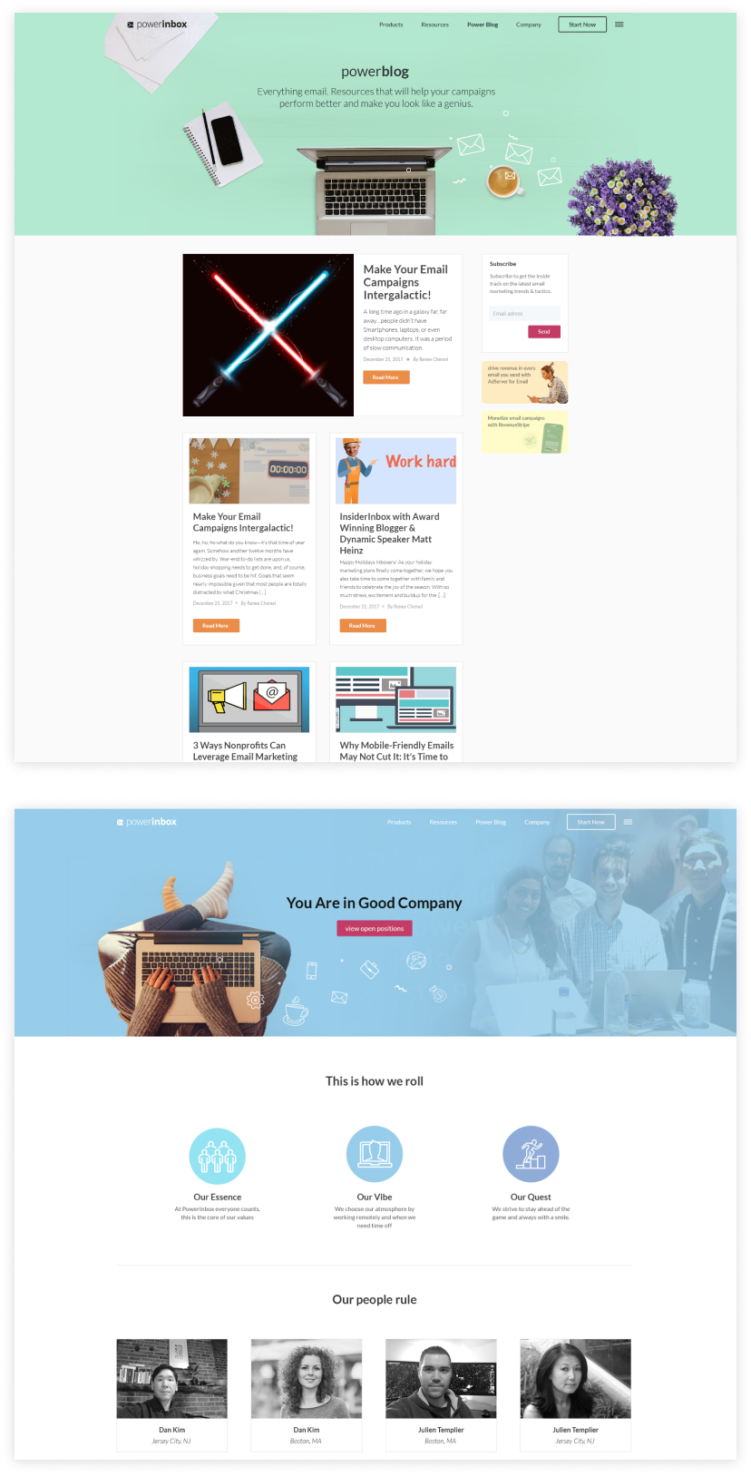 powerinbox Homepage